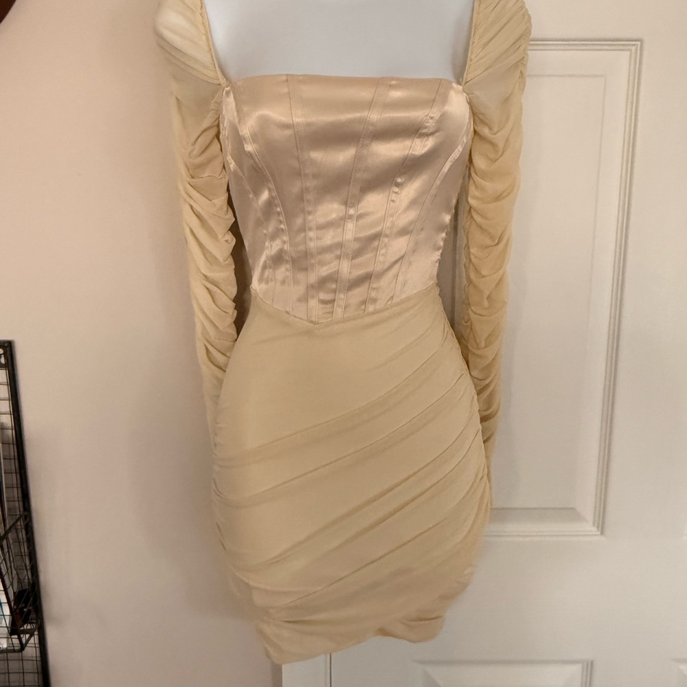 Windsor Cream Colored corseted Dress